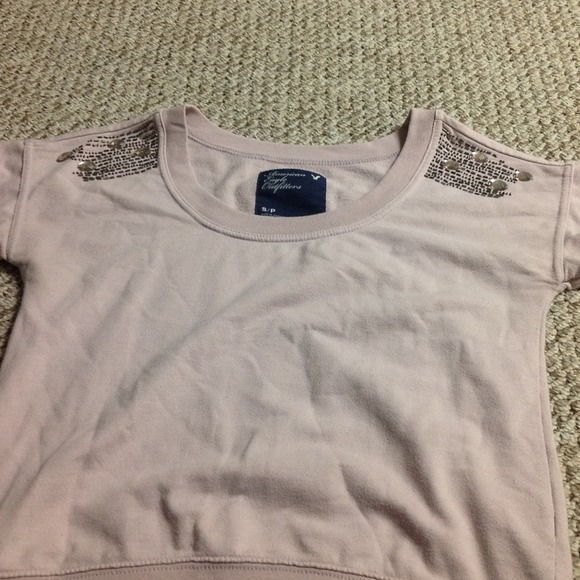 American Eagle pale pink sweatshirt shirt