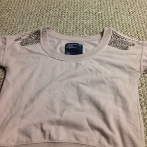 American Eagle pale pink sweatshirt shirt