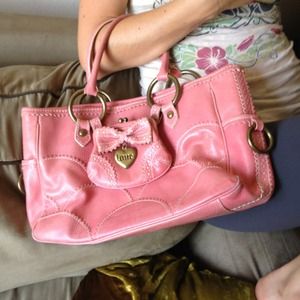 Pink "LOVE" Isabella Fiore handbag