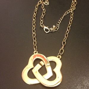 Double heart necklace