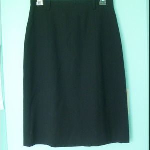 Classic black Liz Claiborne pencil skirt