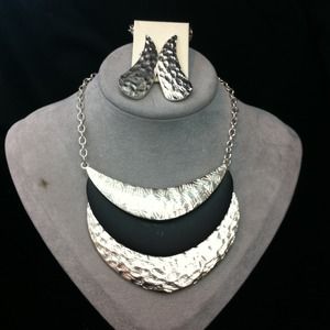 New necklace with matching earrings.