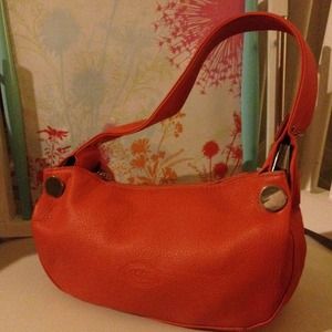 Orange leather Tods bag