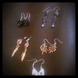5 set of ear rings