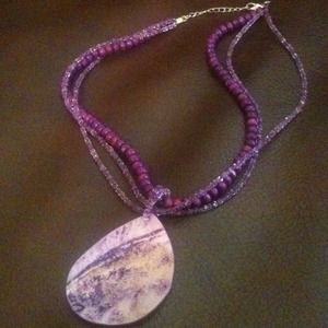 Purple necklace