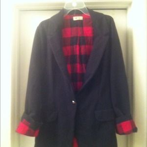 Reserved Junior's black blazer with flannel