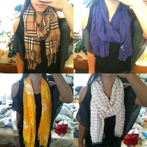 white&purple scarf
