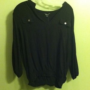 Guess L black blouse