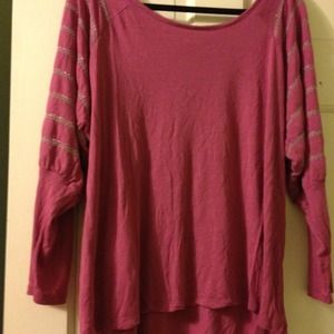 Pink top great with leggings