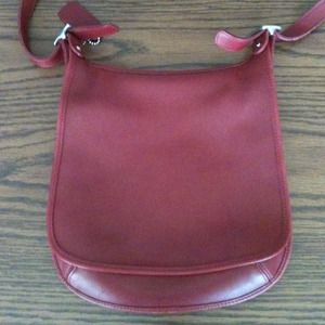 Vintage red Coach crossbody bag!