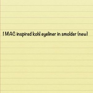 MAC inspired kohl pencil eyeliner @jessismith82