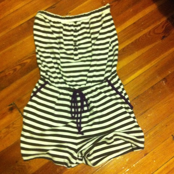 Striped romper