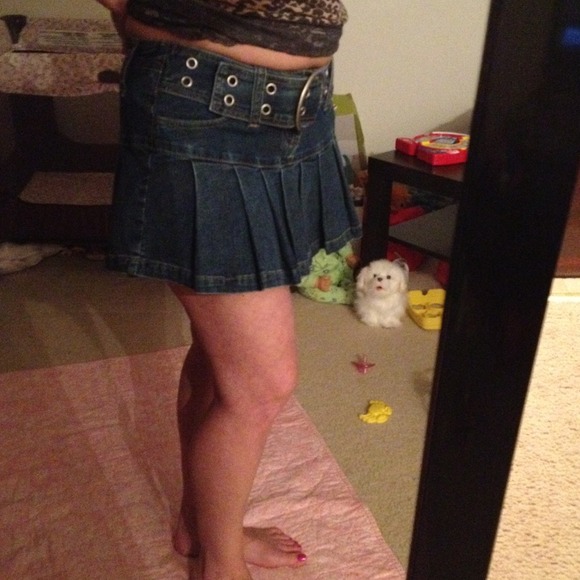 💗Stretchy Jean Skirt
