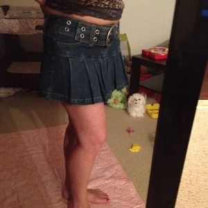 💗Stretchy Jean Skirt