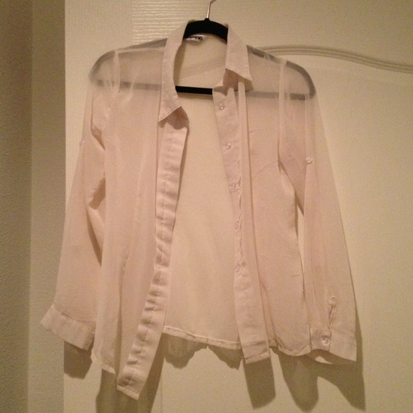 Sheer top - NWOT