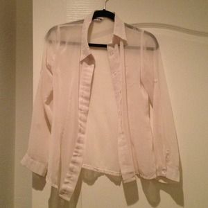 Sheer top - NWOT