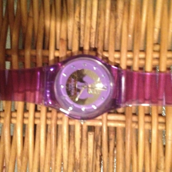 SOLD Purple Scottie dog watch by Agatha Paris - Picture 2 of 4