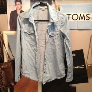 Light washed denim shirt