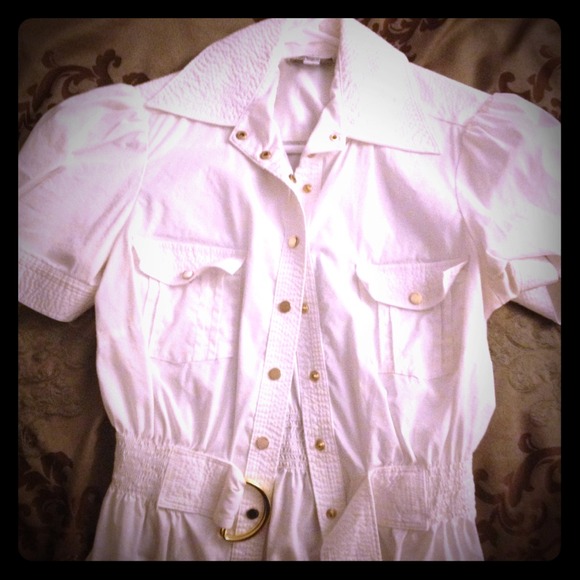 SOLD💋bebe white collar shirt💋