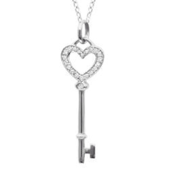 Key heart shaped necklace