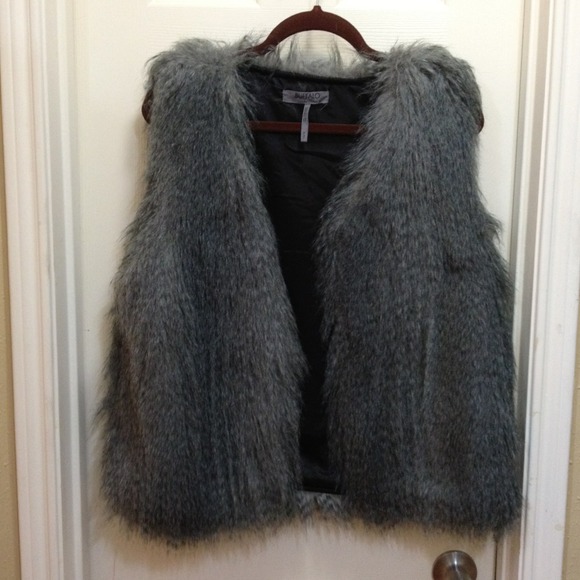 Faux fur vest