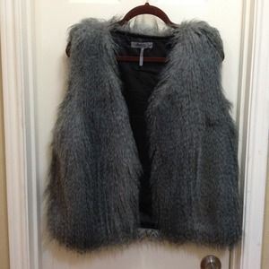 Faux fur vest