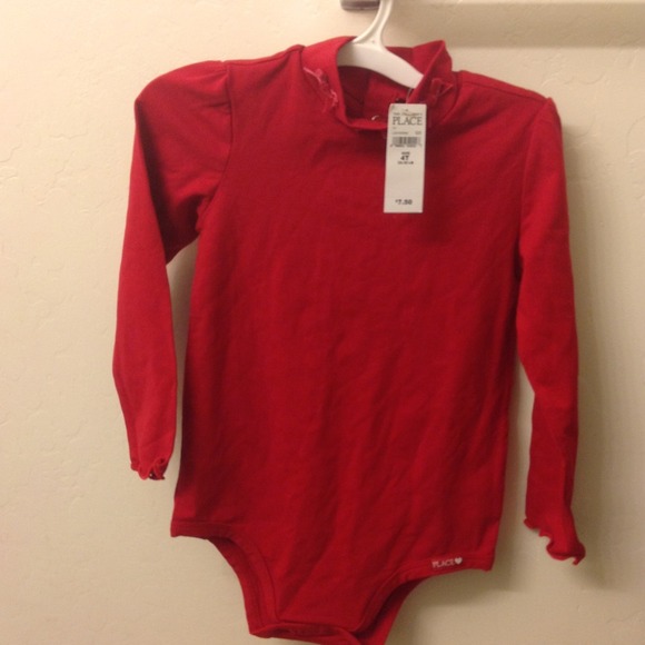 NWT red long sleeve onesie
