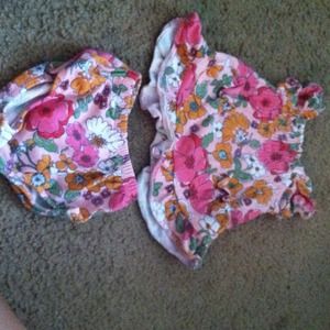 Flower dress with diaper cover