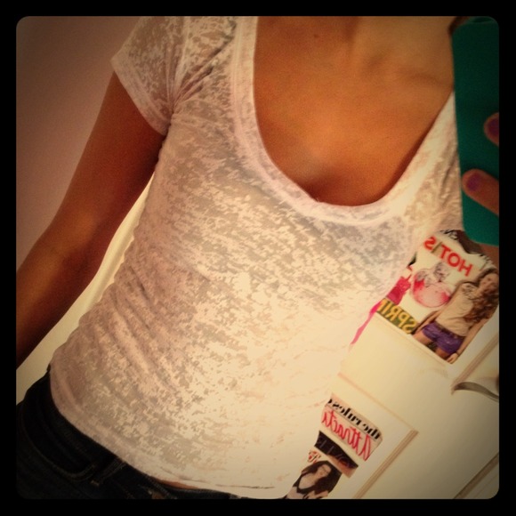 White Burnout Top