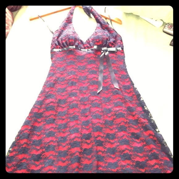 Black & Red Lace dress