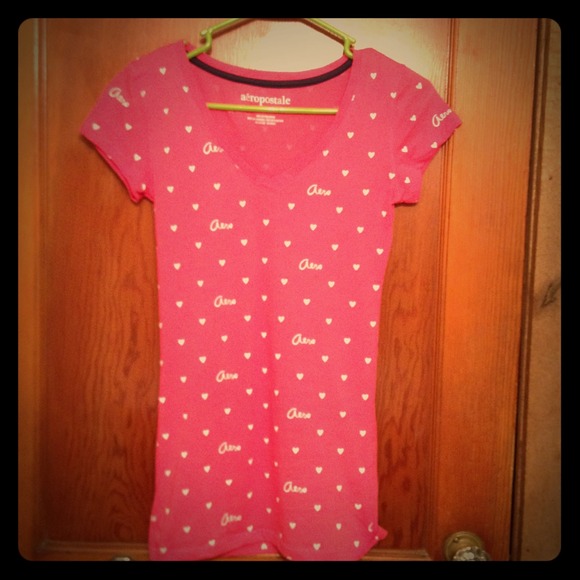 A bright pink top with hearts:)