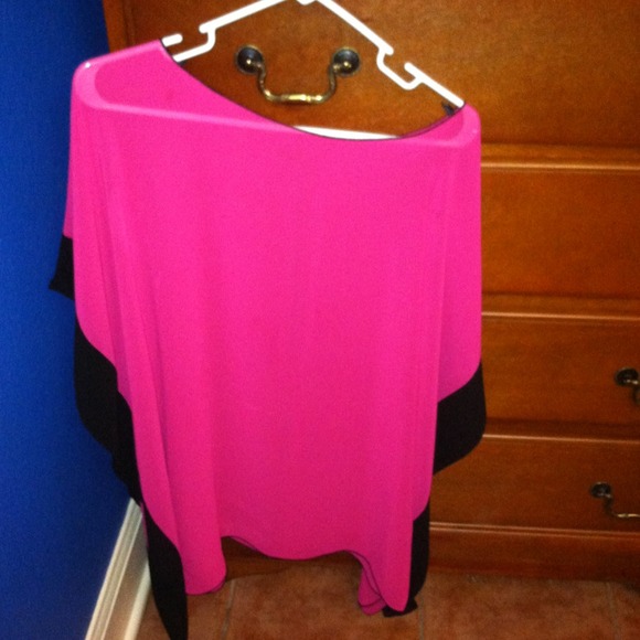 ❌@critesn❌Hot pink and black dress or bikini cover - Picture 2 of 2