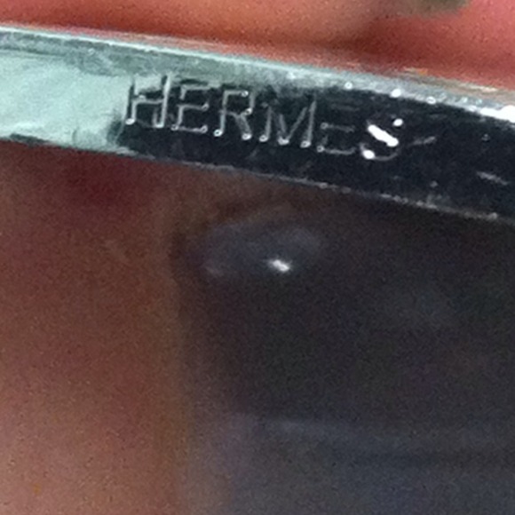 Hermes silver belt buckle