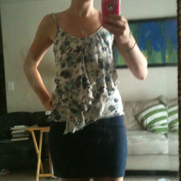 Sold! BOGO Floral Ruffle Tank