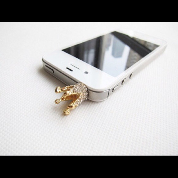 Gold or Silver crown accessory for phone - Picture 3 of 4