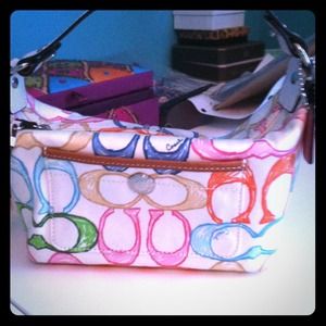 coach spring top handle bag