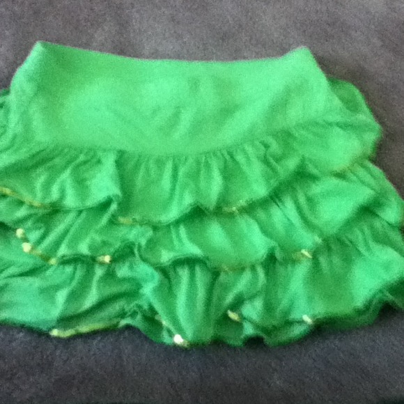 Green skirt