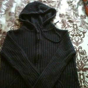 Black hoodie 100%acrylic cute and warm