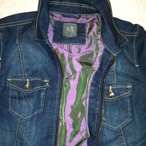 Armani Exchange Short Sleeve Denim Jacket