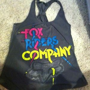 Tank with a glitter back