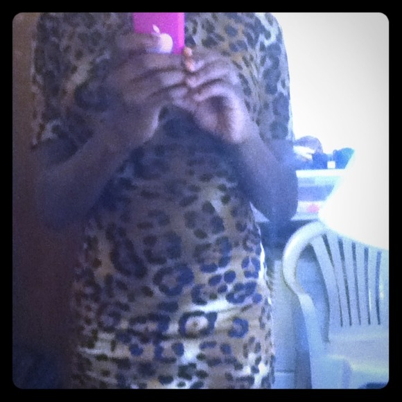 Cheetah print dress
