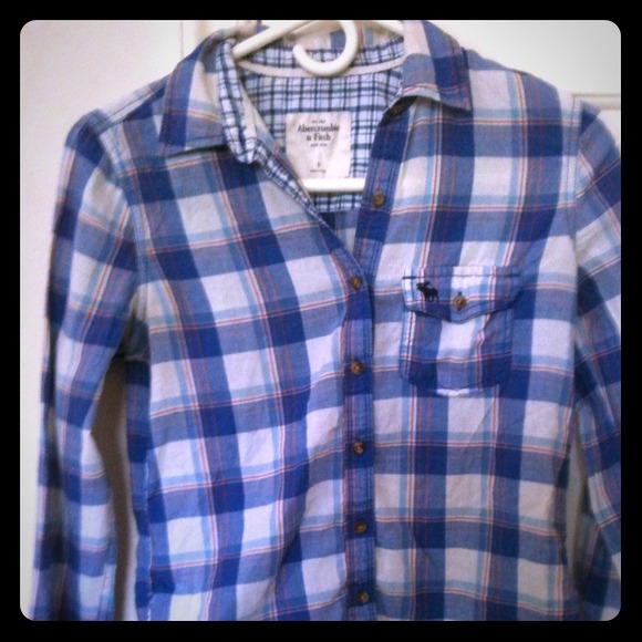 Abercrombie and Fitch plaid top.
