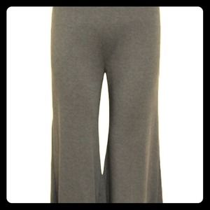 Gray wide legs plus size women pants