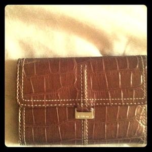 💢Sold💢Croc print Liz Claiborne Wallet.