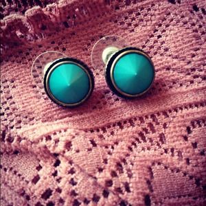 Boho turquoise earrings