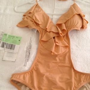 VS Ruffle Monokini Mango Size: Small