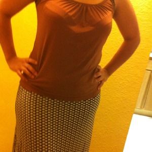 Beautiful Brown top with a skirt