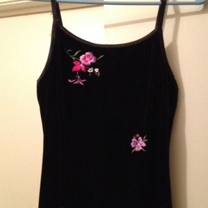 Long black evening dress