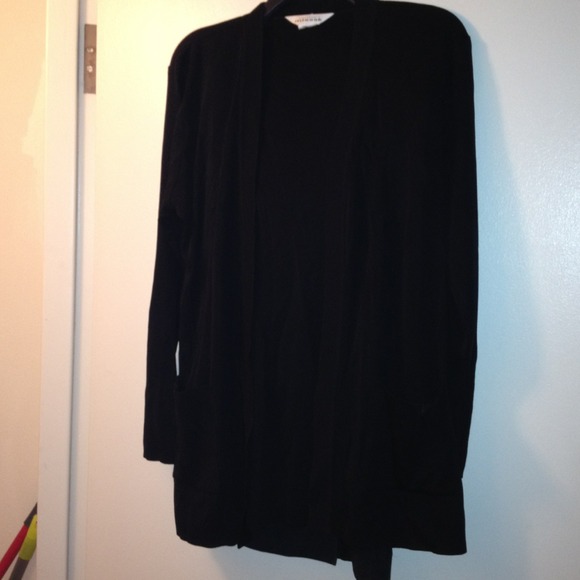 Simple Cardigan Deep Blk