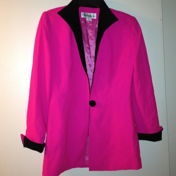 Christian Dior Hot Pink & black Blazer Jacket